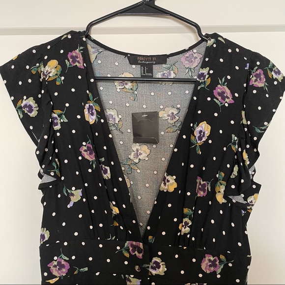 Forever 21 floral and polka dot dress - Picture 2 of 5